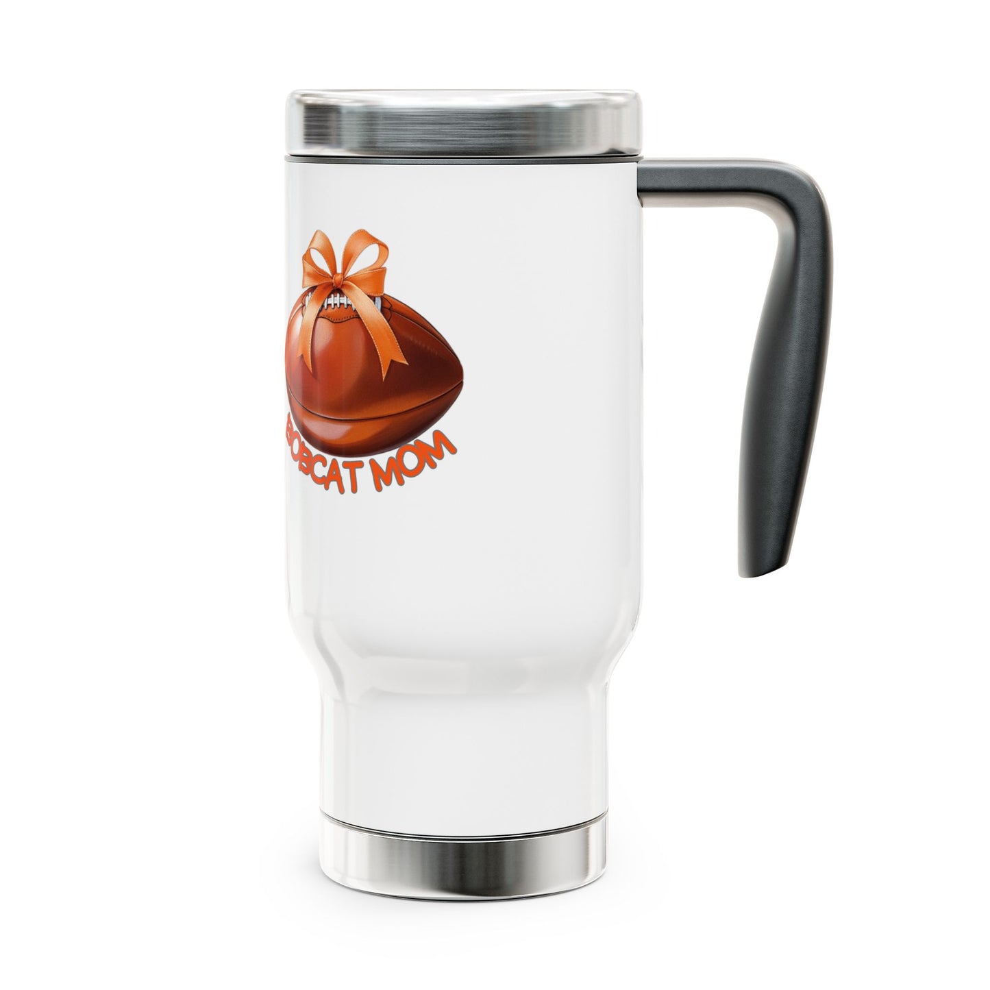 Bobcat Mom Stainless Steel Travel Mug - Show Your Celina Bobcats Pride
