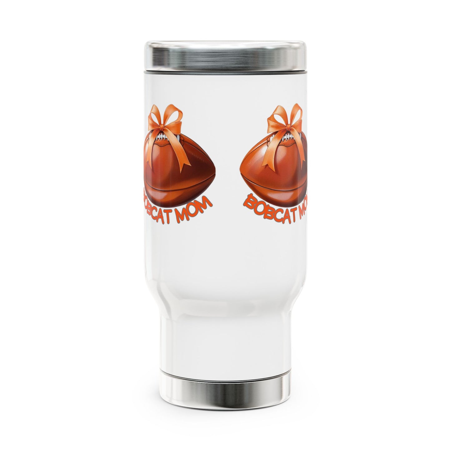 Bobcat Mom Stainless Steel Travel Mug - Show Your Celina Bobcats Pride