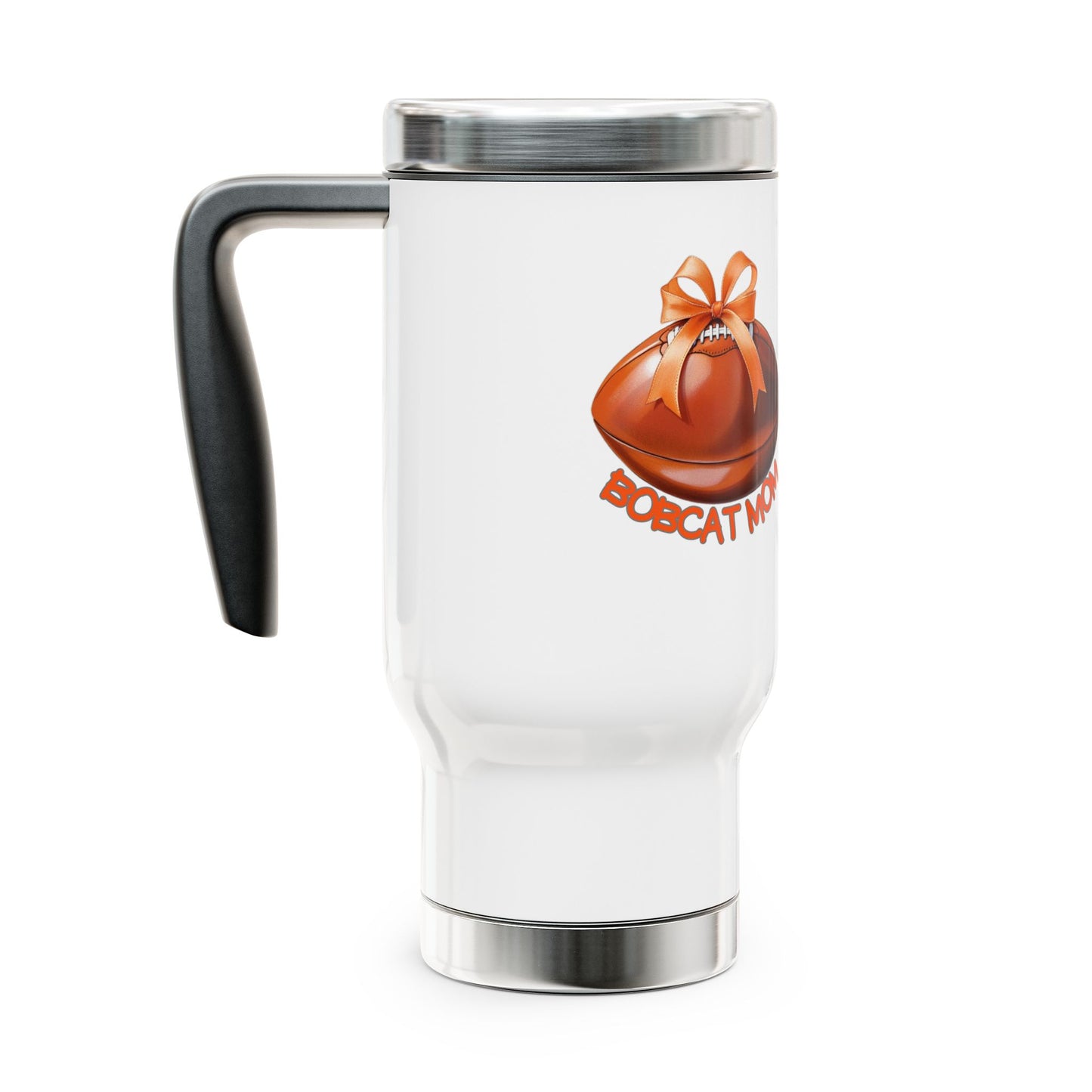 Bobcat Mom Stainless Steel Travel Mug - Show Your Celina Bobcats Pride