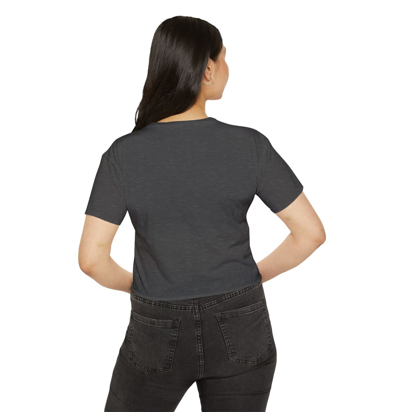 Festival-Themed Women's Crop Top, Helping Hands Graphic Tee